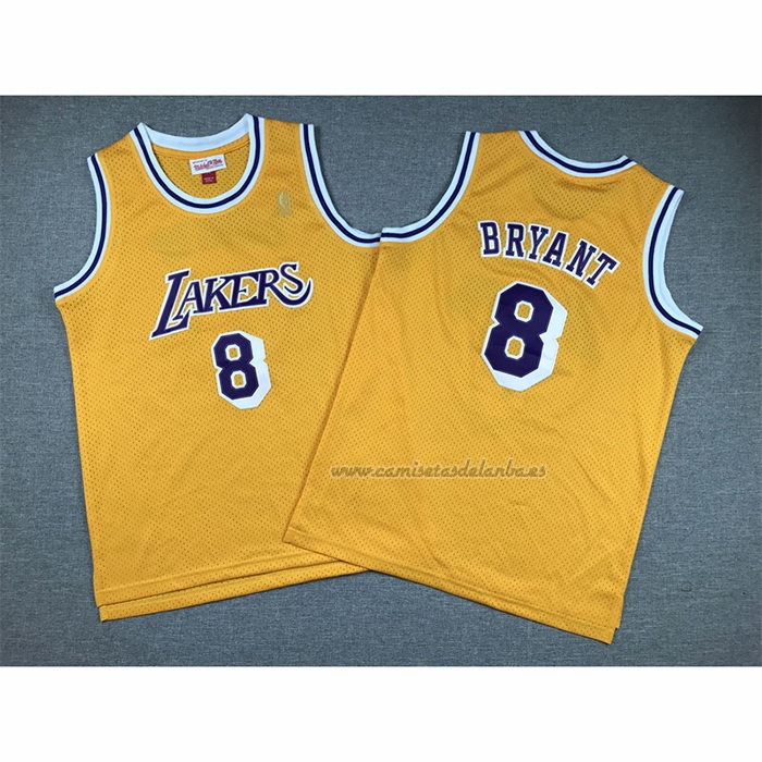 Camiseta Nino Los Angeles Lakers Kobe Bryant NO 8 Icon 2018-19 Amarillo